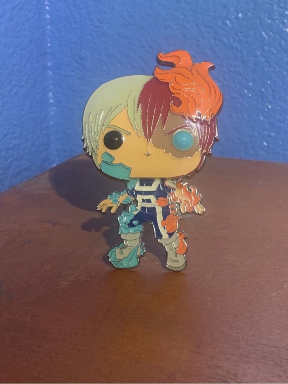 Todoroki Chibi Enamel Pin - Half-Cold Half-Hot Design